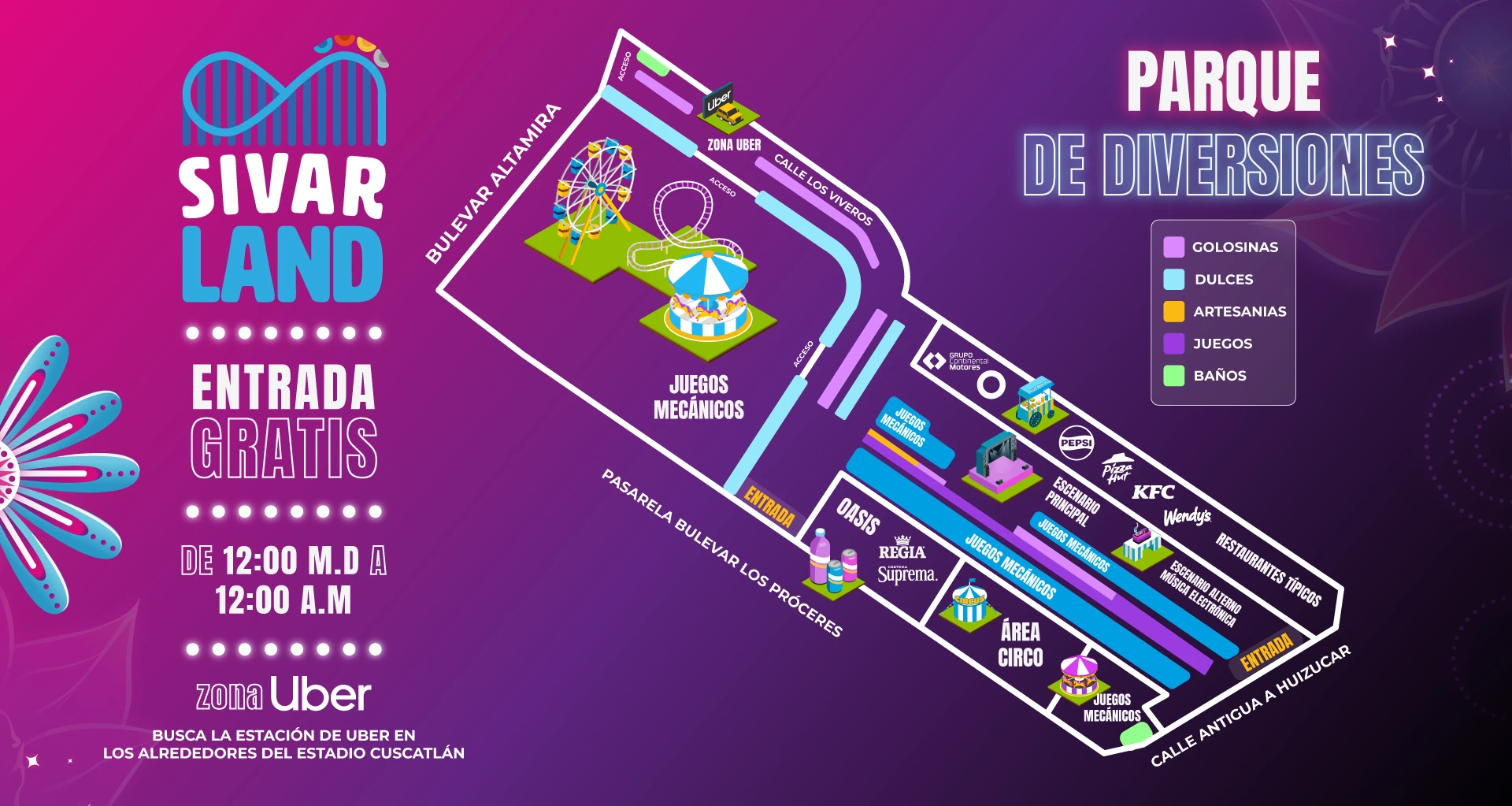 Parque de diversiones SivarLand 2026